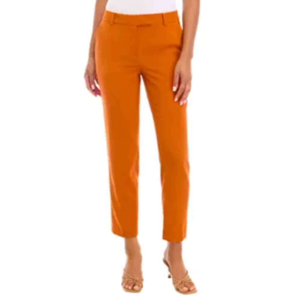 The Limited Slim Ankle Trousers in Orange